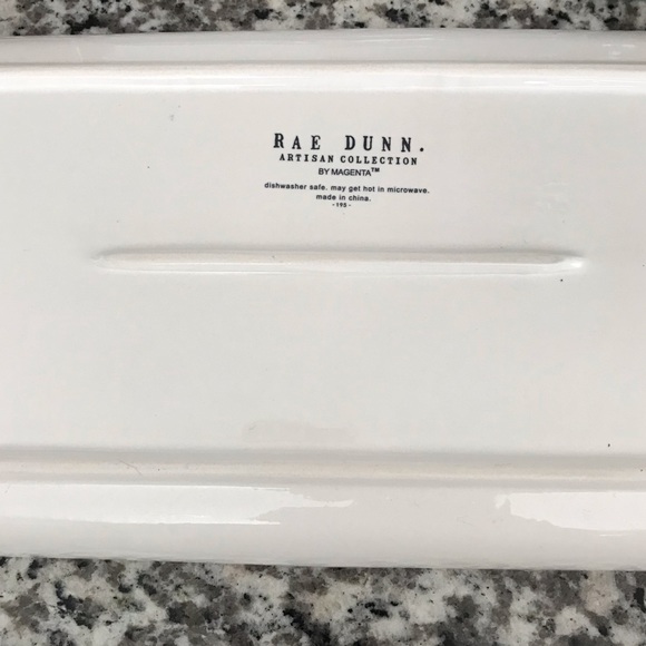 New Rae Dunn Red Letter Celebrate Paltter - Picture 3 of 4
